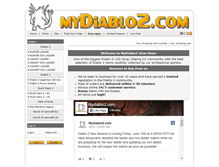 Tablet Screenshot of mydiablo2.com